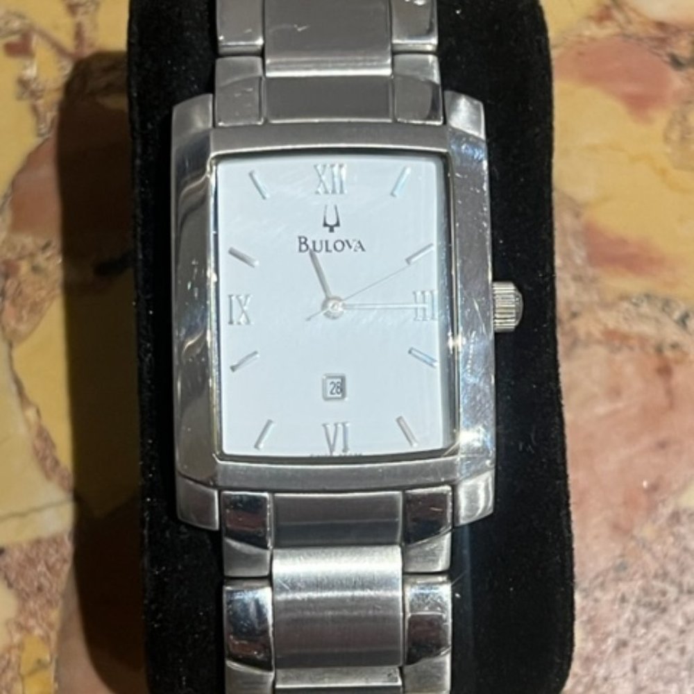 Bulova  Men's or ladies Accutron A4 Tank Style stainless watch